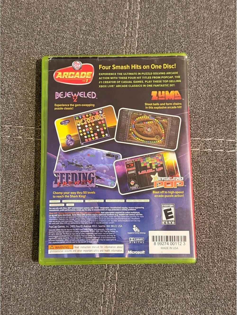 PopCap Arcade Vol. 1 for Xbox 360